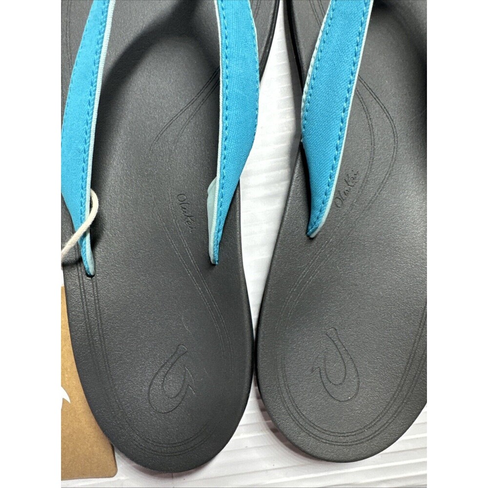 Olukai Women’s Punua Flip Flops Sandals Kai Blue Dark Shadow Sz 11 NWT - Picture 7 of 7